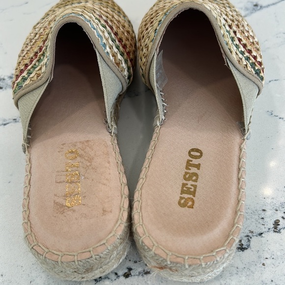 Sesto NWT Backless Fabric Rattan Mules in Assorted Colors from Spain sz.8 NWOT - Picture 3 of 12